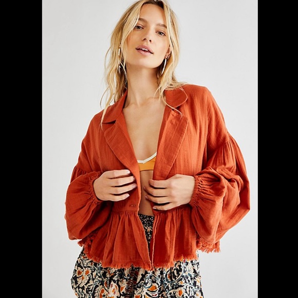 Free People Jackets & Blazers - Free People Lyra Tiered Bed Jacket In Winding Road